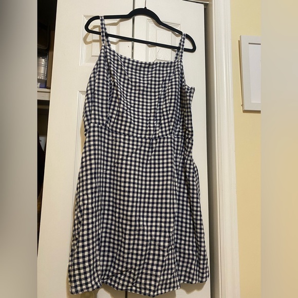 Plus Size Navy Gingham Style Summer Dress Old Navy - Picture 1 of 2
